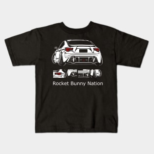 FT86 BRZ rocket bunny car nation Kids T-Shirt